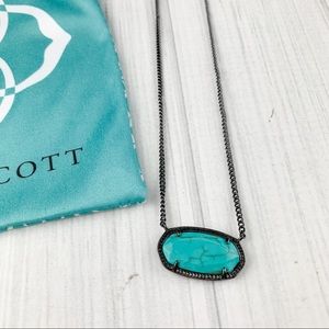Authentic Kendra Scott Gunmetal Dylan Necklace